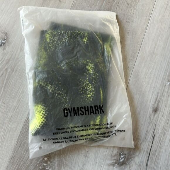 Gymshark GS Power Regular Leggings Size M in Green/Moss Olive Print NWT in packa - Picture 7 of 9